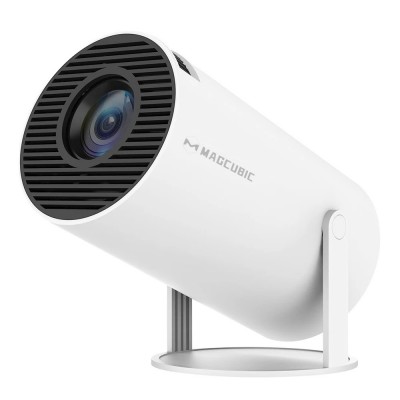 Hy300 Mini Projector HD με Wi-Fi και Ενσωματωμένα Ηχεία Λευκός