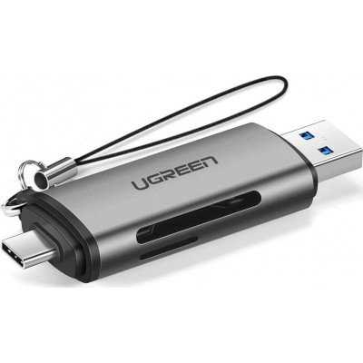 Ugreen Card Reader Type-C για SD/microSD Γκρι