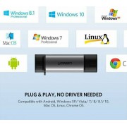 Ugreen Card Reader Type-C για SD/microSD Γκρι