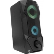 White Shark GSP-634 Ηχεία Υπολογιστή 2.0 με RGB Φωτισμό και Ισχύ 5W σε Μαύρο Χρώμα