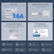 Sonoff MINIR3 Smart Ενδιάμεσος Διακόπτης Wi-Fi