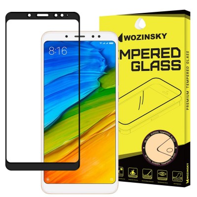Wozinsky Tempered Glass Full Glue Super Tough Screen Protector Full Coveraged με Frame Case Friendly για Xiaomi Redmi Note 5 Pro μαύρο