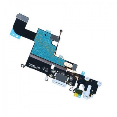 Πλακέτα Φόρτισης Usb - Μικρόφωνο-θύρα ακουστικών  για iPhone 6 Λευκή