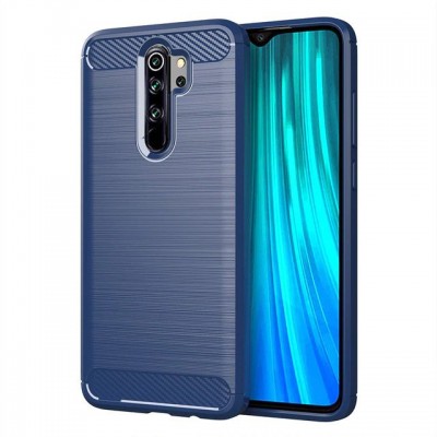 Θήκη Hurtel  Carbon Case Flexible Cover TPU  για Xiaomi Redmi Note 8 Pro μπλε
