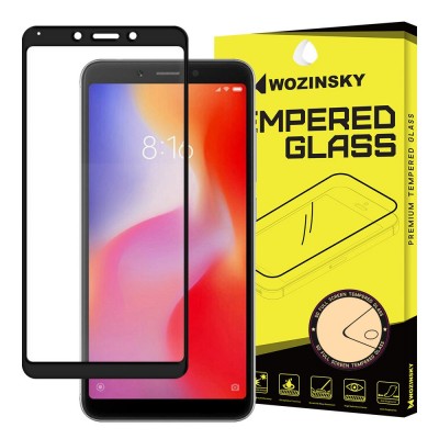 Wozinsky Tempered Glass Full Glue Super Tough Screen Protector Full Coveraged με Frame Case Friendly για Xiaomi Redmi 6/6a black